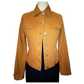 Jean Paul Gaultier JAQUETA GAULTIER JEAN PAUL OCRE DENIM COM SINAIS BOTÕES T 38