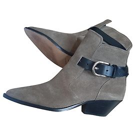 Stivaletti Isabel Marant in pelle taupe 38