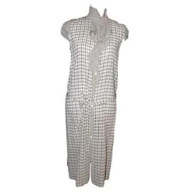 VANESSA BRUNO MINIMALISTISCHES SCHICKES KLEID LAVALIERE ATHE SILK VOILE T 38