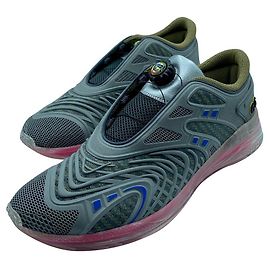 Sneakers Gucci ULTRAPACE R Grigie Suola Rosa