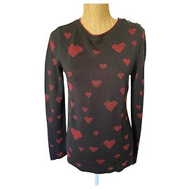Jersey Desigual de Corazones Negro y Rojo