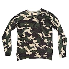 Zadig & Voltaire Pullover aus Kaschmir Camouflage Schwarz Beige