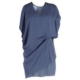 Minivestido informal superpuesto Mallory de Acne Studios en poliéster azul marino