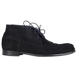 Stivaletti con lacci Hugo Boss Desert in camoscio nero