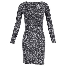 Michael Kors Midikleid aus Polyester mit Animal-Print