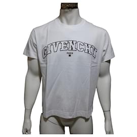 Camiseta bordada Givenchy de algodão branca XL