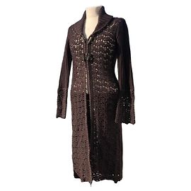 100% Chaqueta de crochet de lana de Karen Millen