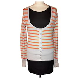 GAULTIER JEAN PAUL WESTE PULLOVER BAYADERE TS OR 34/38 - Jean Paul Gaultier