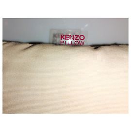 KENZO PILLOW BAG / TRAVEL PILLOW / LINGERIE RANGE CREAM ECRU CABOCHONS