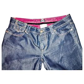 DOLCE & GABBANA JEANS DEVOTEES INTERNO ARGENTO RAW CILIEGIA W30l34 T 42/44 - Dolce & Gabbana