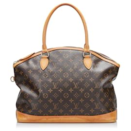 Louis Vuitton Brown Monogram Lockit Horizontal