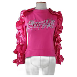 Pinko x Coca Cola Pink Cotton Sweatshirt