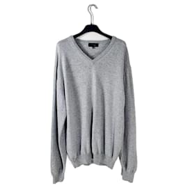 Tchibo Cashmere V Neck Sweater Grey - Autre Marque