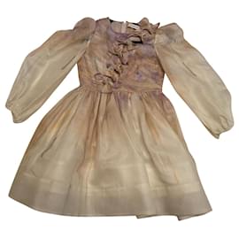 Robe Zimmermann en lin multicolore