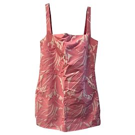 Vestido rosa de algodón y poliéster Alexis Talla L