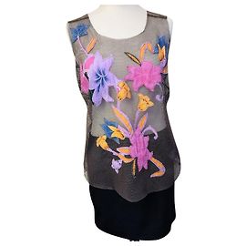 ANTIK BATIK FISH TOP PATCH HIBISCUS S 42/44
