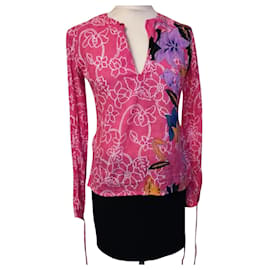 BLUSA ANTIK BATIK BAROQUE LAMPONE LENZUOLA COTONE T 34/36