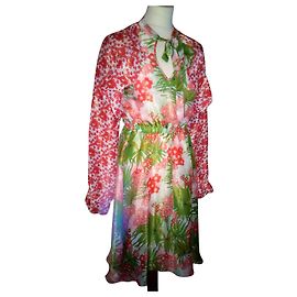 MANOUSH ABENDKLEID GLITTER RETRO SEVENTIES SEIDE T 34/36/38