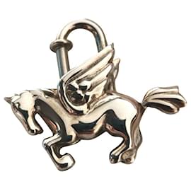 Hermès Hermes Hippo Cadena Lock Bag Charm Silver hardware Metal