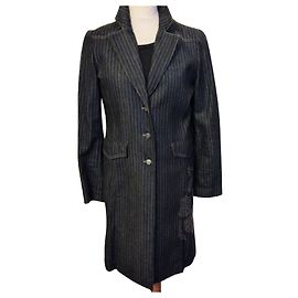 KENZO COAT COAT COUTURE LIGHT DENIM KREUZSTICH-STICKEREI T 38/40