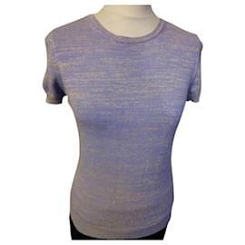 DOLCE & GABBANA PULLOVER TRENDY LUREX LILA GOLD S 36/38 - Dolce & Gabbana