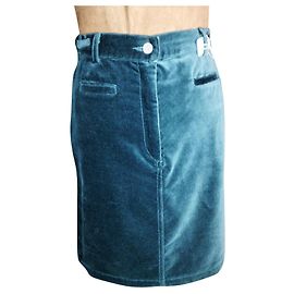 FALDA CALVIN KLEIN FALDA TRENDY PANNE TERCIOPELO ESMERALDA W 28 O T 34