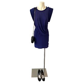 Splendido vestito ispirato 80è "Gaige" Iro 36 blu/viola
