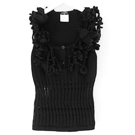 CHANEL Herbst 2007 Verzierter ärmelloser Pullover - Chanel