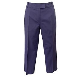 pantalones Kenzo de talle alto y pernera ancha 38 algodón morado y elastano
