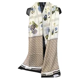 BURBERRY - Stola logo pianta - 220X65 CENTIMETRO - 50% soie 50% - Burberry