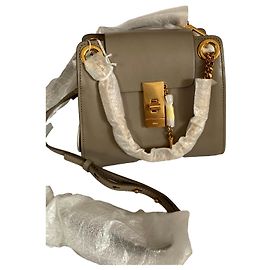 Chloé Annie mini borsa a tracolla grigia in pelle
