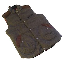 Junya Watanabe Gilet Uomo Lana Pelle