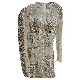 Autre Marque Jovani Sequin Mini Dress Golden