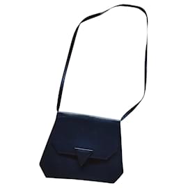 Sac bandoulière Yves Saint Laurent bleu marine