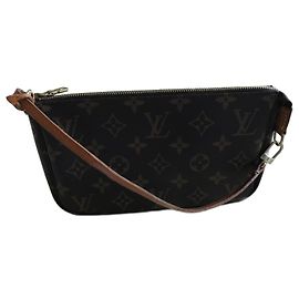 Pochette Louis Vuitton Marrone in Tela