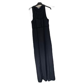Vestido Maxi Negro Iro con Bordados