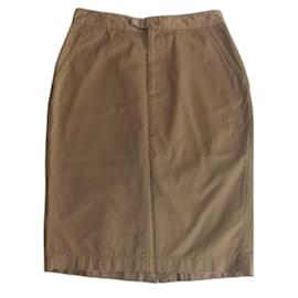 Falda de algodón beige Dsquared2
