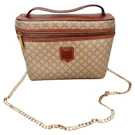 Celine Vanity Tasche aus Leder Khaki - Autre Marque