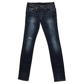 Vaqueros R13 de denim azul marino XS
