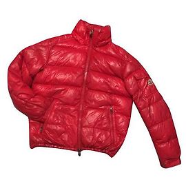 Moncler Mantel Rot Nylon