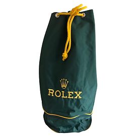 Zainetto Rolex Verde e Giallo in Tela Sintetica