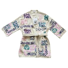 Cárdigan Chanel de algodón color eggshell talla 36