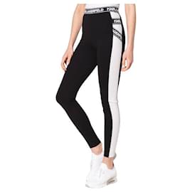 Karl Lagerfeld Slim Fit Leggings Schwarz Rayon