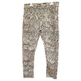 Isabel Marant Hose aus Baumwollsamt Schwarz Creme