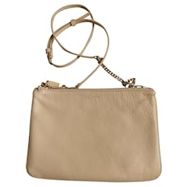 Borsa a spalla Sandro in pelle beige
