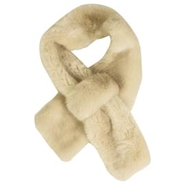 KN Kati Niemi Collection Weißer Kunstpelzkragen Halswärmer Winterschal - Autre Marque