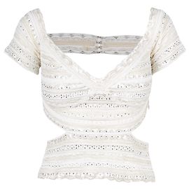 Gianfranco Ferré Weißes Cut-Out-Top