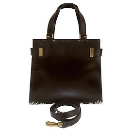 Borsa a mano Gucci Marrone scuro in vernice