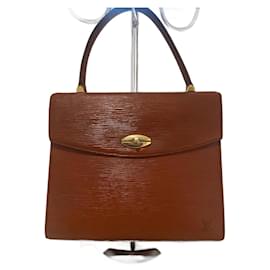 Borsa Louis Vuitton in pelle Epi color Caramello