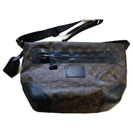 Borsa da viaggio impermeabile Louis Vuitton Monogram Macassar